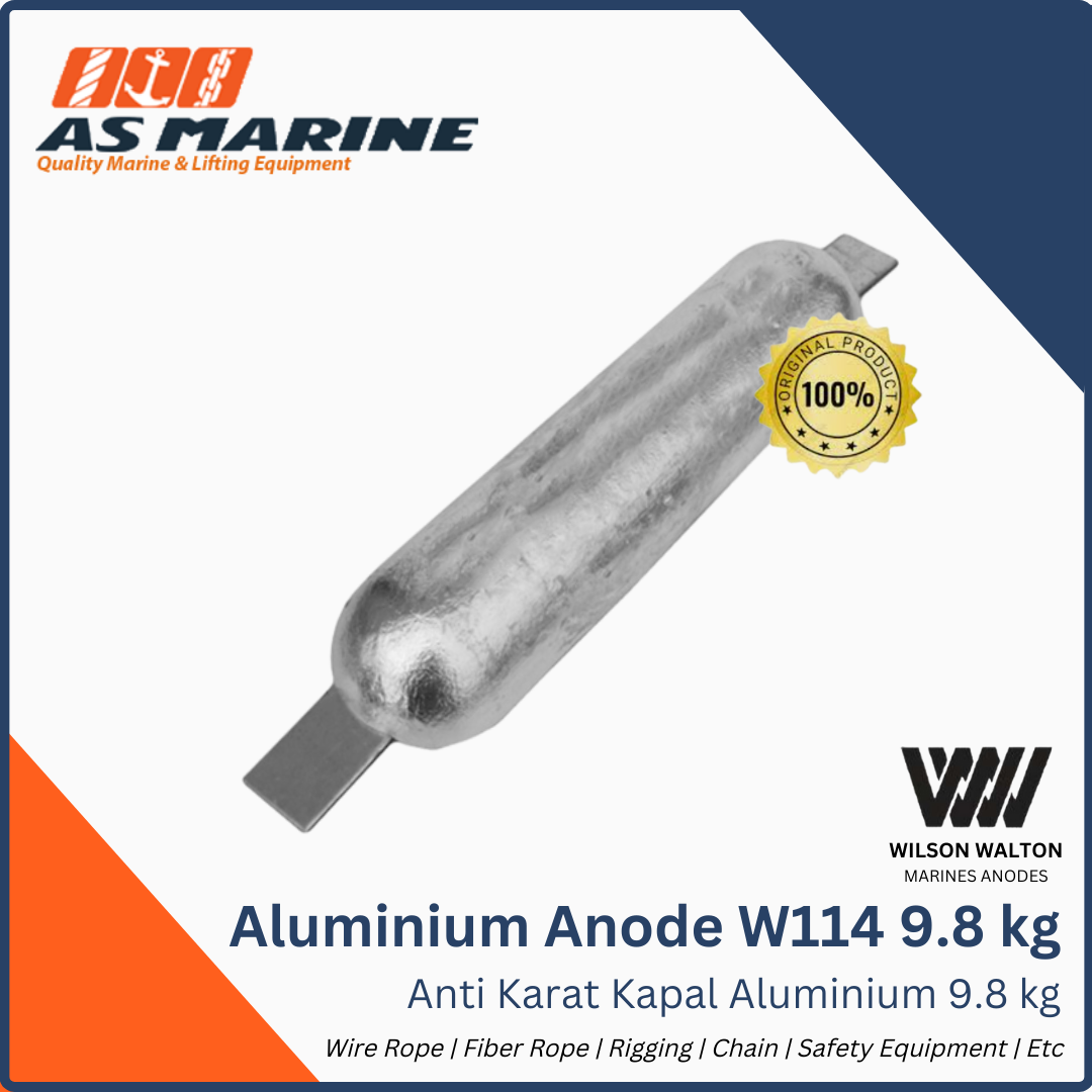Aluminium Anode / Alumunium Anoda / Anti Karat Kapal Aluminium W114 9.8 KG